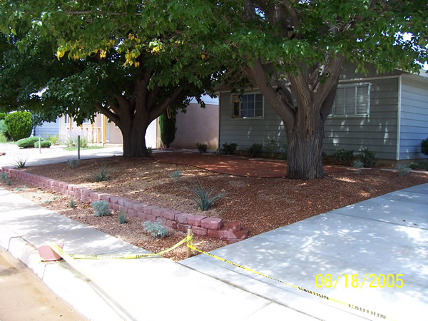 Newly Done Front Yard Landscaping